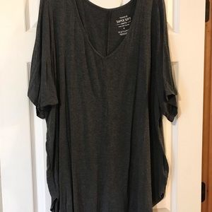 Dark gray v neck